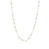 Women's Fashionable Simple Red, White And Black Coloured Oil Drip Round Bead Chain Necklace