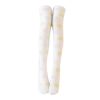 1 Pair Yellow Polka Dot Stockings Coral Fleece Warm Thigh High Socks Womens Winter Cozy Socks