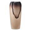 VEVOR Outdoor Water Fountain, 30.71 in Height Fountain and Waterfall, 1-Tier Floor Standing Glazed Jar Style Fountains with LED Light and Pump, for O