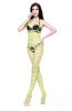 Blancho SE-142-GREEN Mesh Hole Open Crotch Body Stocking - Green - Medium