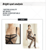 New sexy lingerie, sexy binding, English perspective outfit, suspender socks, heart-shaped cross crotch jumpsuit, silk stockings 8320