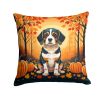 Beagle Fall Throw Pillow Machine Washable, Indoor Outdoor Decorative Pillow for Couch, Bed or Patio, 14Hx14W