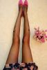 Blancho LZS8025-1 Sexy Black Sheer Bowknot Stocking