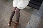 Blancho LZSA024-1 Sexy Black Sheer Small Bowknot Stocking