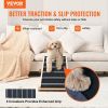 VEVOR Dog Ramp, Folding Pet Ramp for Bed, Adjustable Dog Ramp for Small, Large, Old Dogs & Cats, Wooden Pet Ramp with 41.3" Long Ramp, Adjustable fro