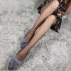 Blancho LZSA014-1 Sexy Black Sheer Argyle Stocking