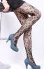 Blancho LZSA007-1 Sexy Black Sheer Petal Lace Stocking