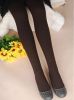 Blancho LZSA100-1 Sexy Black Sheer Oblique Lines Stocking
