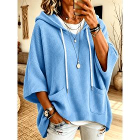 Polyester Female Long Sleeves (Option: Sky Blue-M)