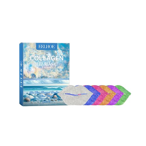 EELHOE Collagen Lip Mask, Prevents Dry Cracking, Fades Lip Lines, Removes Dead Skin, Moisturizes For Plump Lips.
