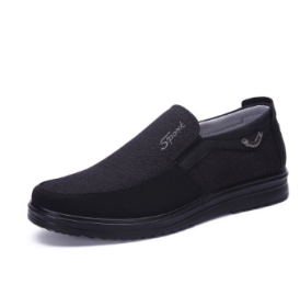 Business Casual Soft-soled Feet Flat-soled Men's Shoes (Option: B gray-50)