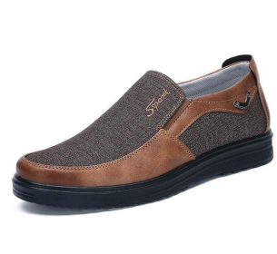 Business Casual Soft-soled Feet Flat-soled Men's Shoes (Option: Brown-47 yards)