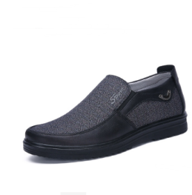Business Casual Soft-soled Feet Flat-soled Men's Shoes (Option: A Gray-50)