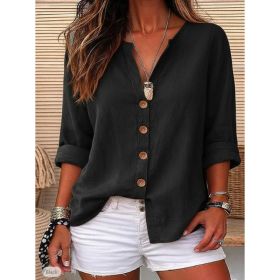 Womens European And American-style Cardigan (Option: Black-S)
