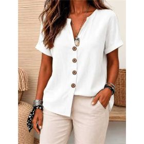 Womens European And American-style Cardigan (Option: White-3XL)