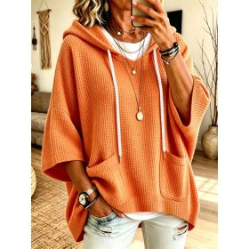 Polyester Female Long Sleeves (Option: Orange-S)