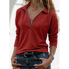 Sexy Bra-Cutout Short Sleeve Rib Top For Women, Fashionable, Sexy, Shows Breasts And Thighs, Exported To Amazon.com (Option: Red-S)