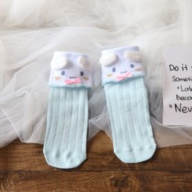 Fashion Sanrio Women's Socks Autumn and Winter Harajuku Kawaii Cute Flanging Girls Socks Lolita Cotton Socks Women Jk Stockings (Color: 2)