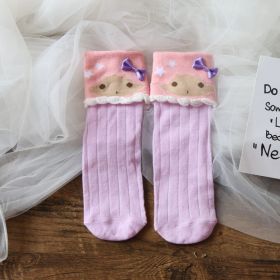 Fashion Sanrio Women's Socks Autumn and Winter Harajuku Kawaii Cute Flanging Girls Socks Lolita Cotton Socks Women Jk Stockings (Color: 3)