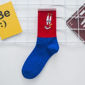 Cartoon SpongeBobs Women's Socks High Quality Fashion Men's Women Sock Printed Casual Hip-Hop Personality Adult Couple Stockings (Color: 17)
