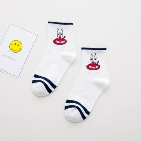 Cartoon SpongeBobs Women's Socks High Quality Fashion Men's Women Sock Printed Casual Hip-Hop Personality Adult Couple Stockings (Color: 5)