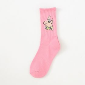 Cartoon SpongeBobs Women's Socks High Quality Fashion Men's Women Sock Printed Casual Hip-Hop Personality Adult Couple Stockings (Color: 712)