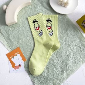 Cartoon SpongeBobs Women's Socks High Quality Fashion Men's Women Sock Printed Casual Hip-Hop Personality Adult Couple Stockings (Color: 9)