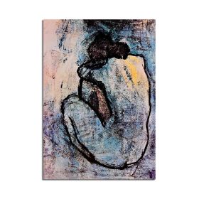 Ha's Art 100% Handmade Abstract Oil Painting Wall Art Modern Minimalist Women Picture Canvas Home Decor For Living Room Bedroom No Frame (size: 100X150cm)