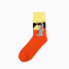 Hot Dropshipping Autumn winter Retro Women New Art Van Gogh Mural World Famous Oil Painting Series Men Socks Funny Socks