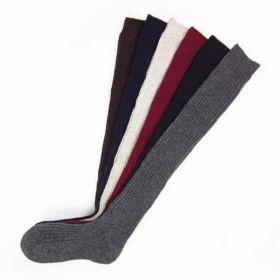 3 Pairs Women's Stockings Gaiters Striped Long Socks Thigh 2022 Winter High Stockings Warm Over Knee Socks Soft Wool Stocking (Color: Random, size: One Size)