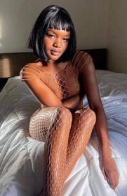 Kix'ies All-in-One Fishnet Body Stocking #4001 Petite to Plus Size (Color: Chocolate)