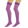 Thigh High Knitted Socks for Women 1 Pair Warm Stocking Over Knee Long Boot Socks