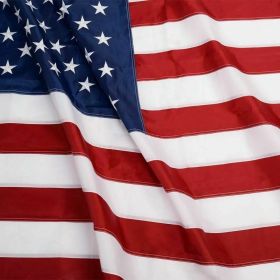 American Flag 10x15 ft 8x12 ft 6x10 ft 5x8 ft 4x6 ft 3x5 ft  2x3 ft Outdoor Heavy Duty Embroidered Stars USA Flag Sewn Stripes Fade Resistance Brass (size: 4x6ft)
