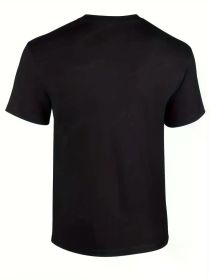 New York style, casual simple round neck print short sleeve tight crop top, suitable for summer, Women's style (Color: pureBlack, size: S_pure)