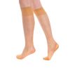 Transparent Sheer Knee High Socks for Women 8 Pairs 15 Denier Stay up Band Thin Sheer Nylon Stockings