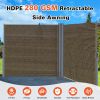 Retractable Side Awning - Folding Patio Privacy Screen | Waterproof & UV-Resistant Outdoor Shade Divider for Patio, Garden, Balcony & Commercial Use