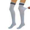 Thigh High Knitted Socks for Women 1 Pair Warm Stocking Over Knee Long Boot Socks