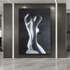 Handpainted large Sexy Naked Back Wall Art Sexy Girl woman Modern Abstract Nude Oil Painting on Canvas Home Entryway Living Room Bedroom Luxurious Dec