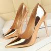 Women Pumps Patent Leather High Heels Shoes Women Basic Pump Wedding Shoes Female Stiletto Women Heel Plus Size 43