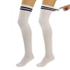 Thigh High Knitted Socks for Women 1 Pair Warm Stocking Over Knee Long Boot Socks