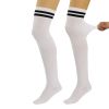 Thigh High Knitted Socks for Women 1 Pair Warm Stocking Over Knee Long Boot Socks