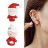 Kenjie's original design of Santa Claus oil dripping diamond pendant suit Women's European and American cross-border ins party necklace