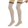 Thigh High Knitted Socks for Women 1 Pair Warm Stocking Over Knee Long Boot Socks