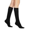 3 Pairs Women's Massage Nylon Sheer Knee High Stockings with Reinforced Toe