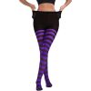 Striped Tights for Women High Elastic Long Stockings Soft Leggings