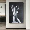 Handpainted large Sexy Naked Back Wall Art Sexy Girl woman Modern Abstract Nude Oil Painting on Canvas Home Entryway Living Room Bedroom Luxurious Dec