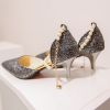 Women's Pumps; Trend Pointed Toe Wedding Bride High Heels Shoes Female Party Mules Elegant Women Pumps Designer Shoes Sexy Dress Shoes