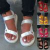 2022 New Women Summer Soft Slip Sandals Woman Buckle Strap Foam Sole Durable Sandals Ladies Outdoor Casual Beach Shoes