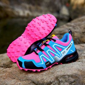 Men's Shoes Off-road Running Shoes Solomon Travel Hiking Shoes Hiking Boots (Option: 908 Rose Red Moon-37)