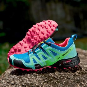 Men's Shoes Off-road Running Shoes Solomon Travel Hiking Shoes Hiking Boots (Option: 907 Blue-37)